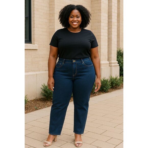 Gloria Vanderbilt Amanda Size 12M Jeans Classic Fit Stretch Dark Wash Denim Styl - Picture 8 of 10